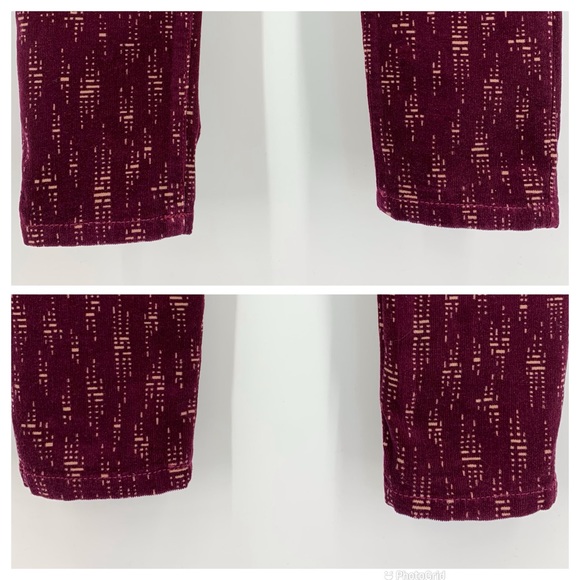 Anthropologie Pilcro and the Letterpress Burgundy/Cream Serif Skinny Cords, 25 - Picture 10 of 16